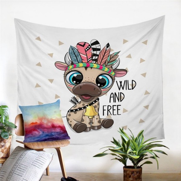 Cow - Printed Tapestry UK