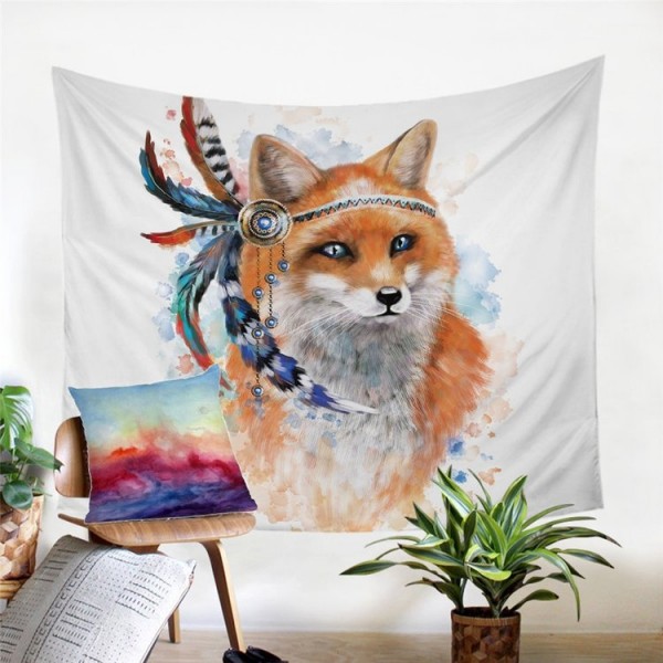 Golden Fox - Printed Tapestry UK