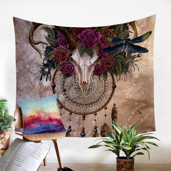 Mystery Skull - Printed Tapestry UK