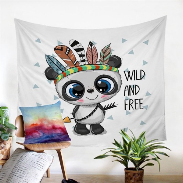 Panda - Printed Tapestry UK