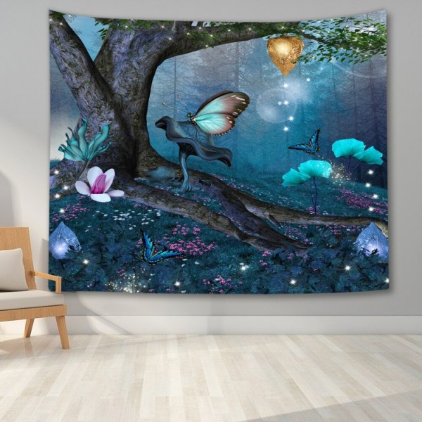 Night Nature Landscap - Printed Tapestry UK