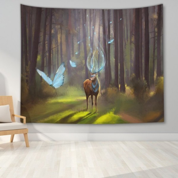 Night Nature Landscap - Printed Tapestry UK
