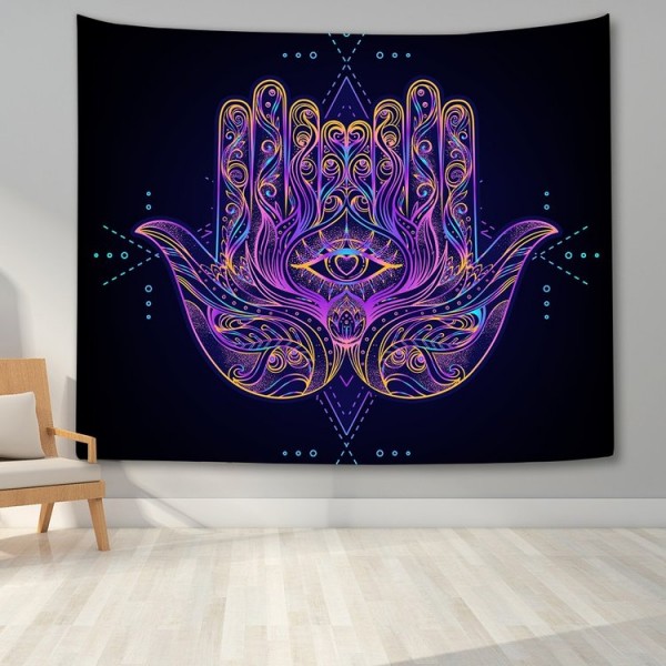 Hamsa Divination Hand - Printed Tapestry UK