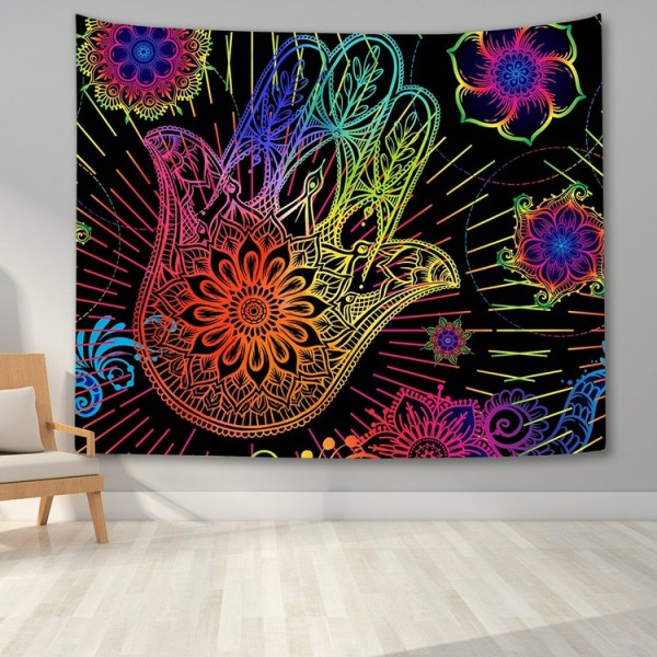 Hamsa Divination Hand - Printed Tapestry UK