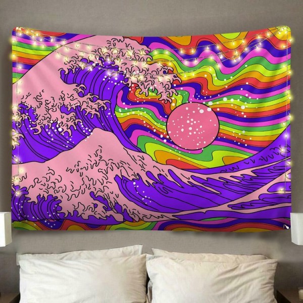 Great Psychedelic Wave  - Printed Tapestry UK