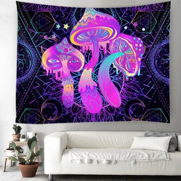 Psychedelic Mushroom - Printed Tapestry UK