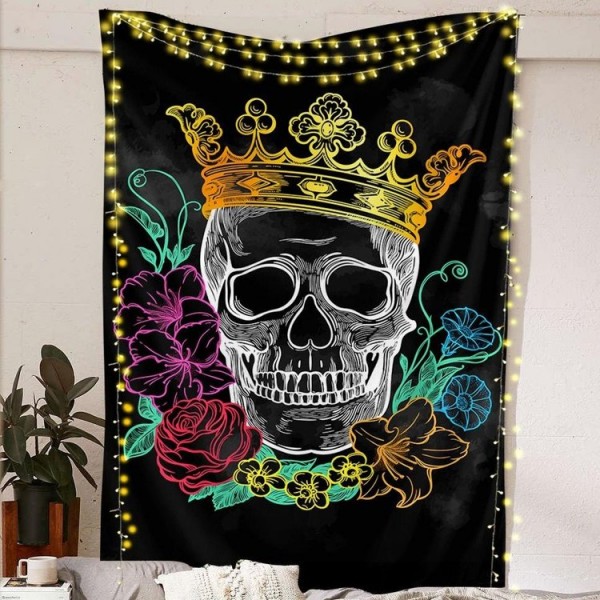 King Skull  - Printed Tapestry UK