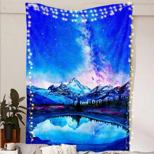 Galaxy Mountains  - Printed Tapestry UK