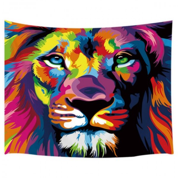 Lion - Printed Tapestry UK