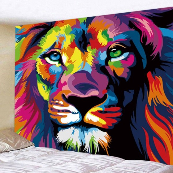 Lion - Printed Tapestry UK