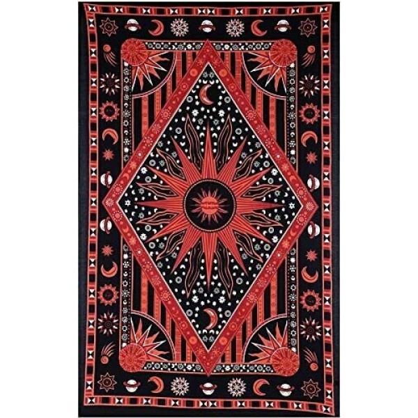 Psychedelic Moon - Printed Tapestry UK