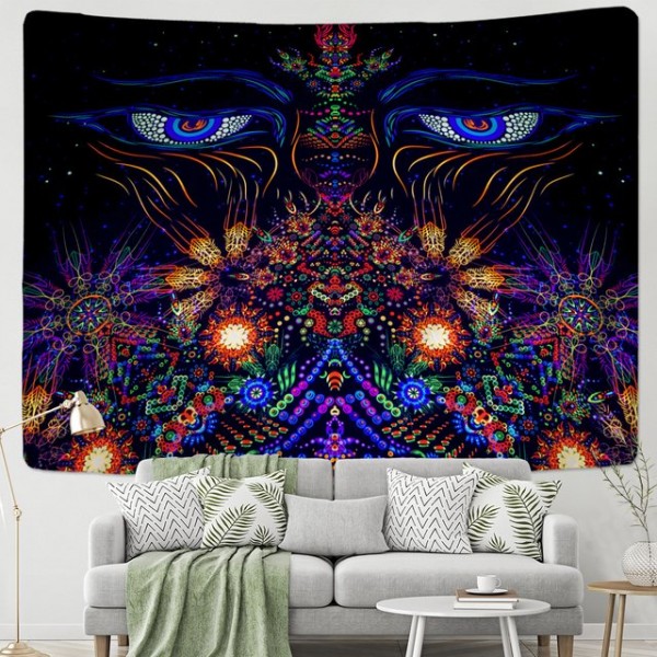 Psychedelic Mandala - Printed Tapestry UK