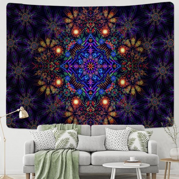 Psychedelic Mandala - Printed Tapestry UK