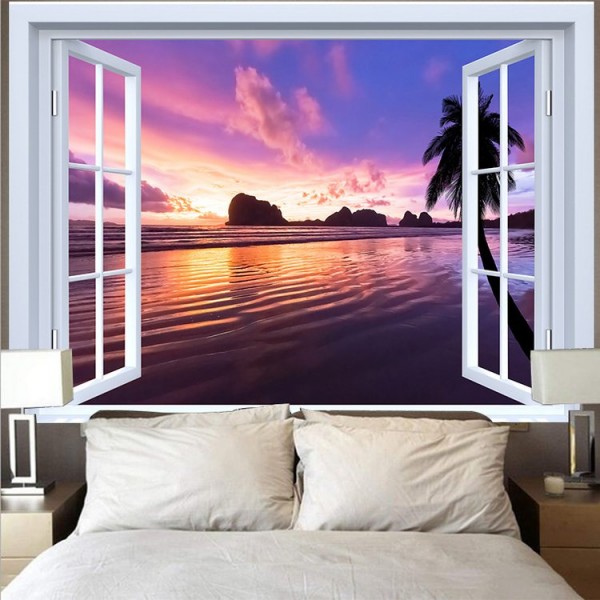 Beach Coconut Tree - Printed Tapestry UK