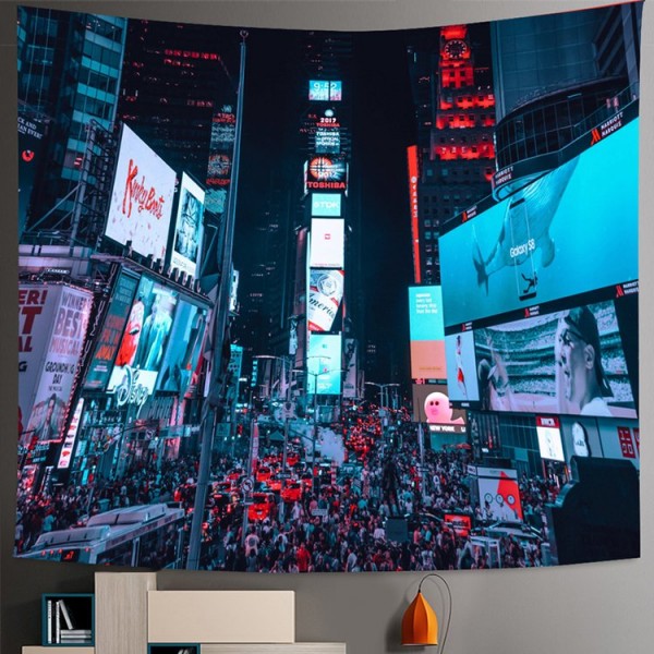 Tokyo Metropolitan Nightlife - Printed Tapestry UK