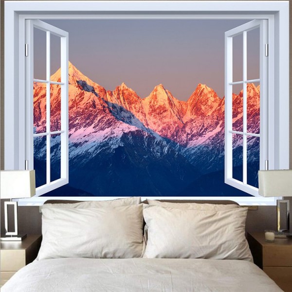 Landscape Outside The Window - Printed Tapestry UK