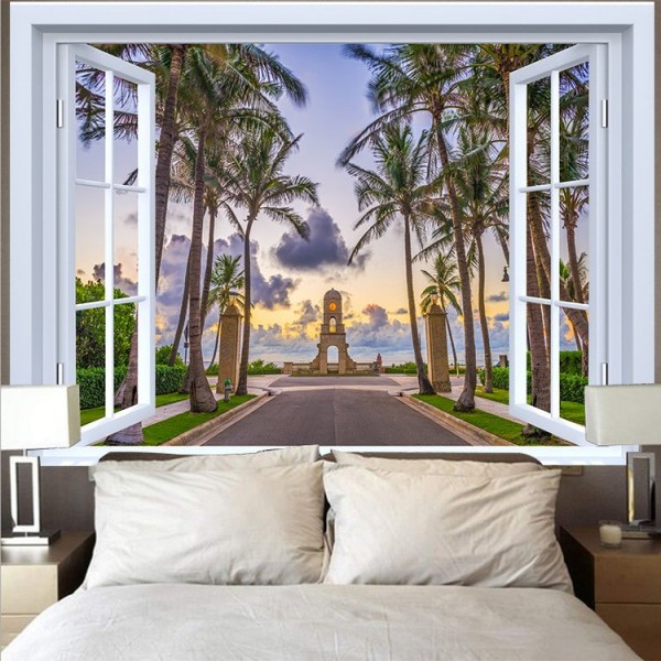 Beach Coconut Tree - Printed Tapestry UK