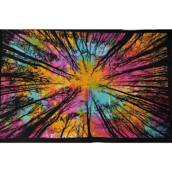 Tie dye forest - Printed Tapestry UK