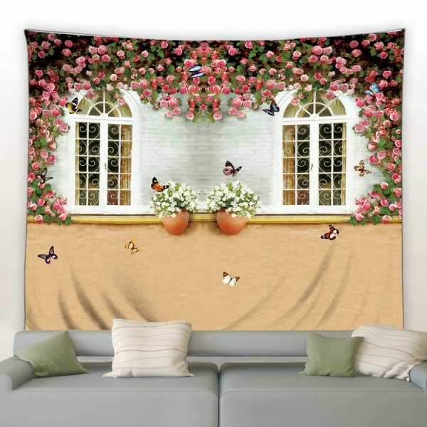 Garden Background - Printed Tapestry UK