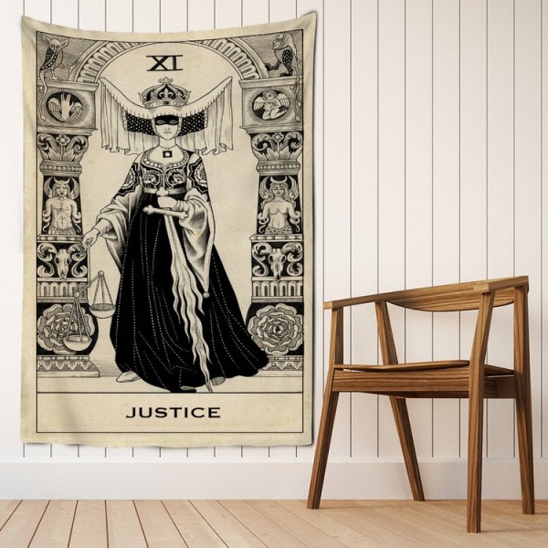 Tarot justice- Printed Tapestry UK