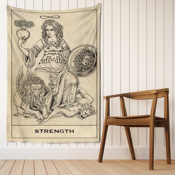 Tarot strength - Printed Tapestry UK