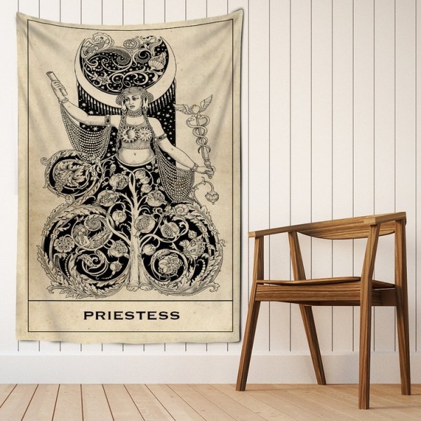Tarot priestess - Printed Tapestry UK