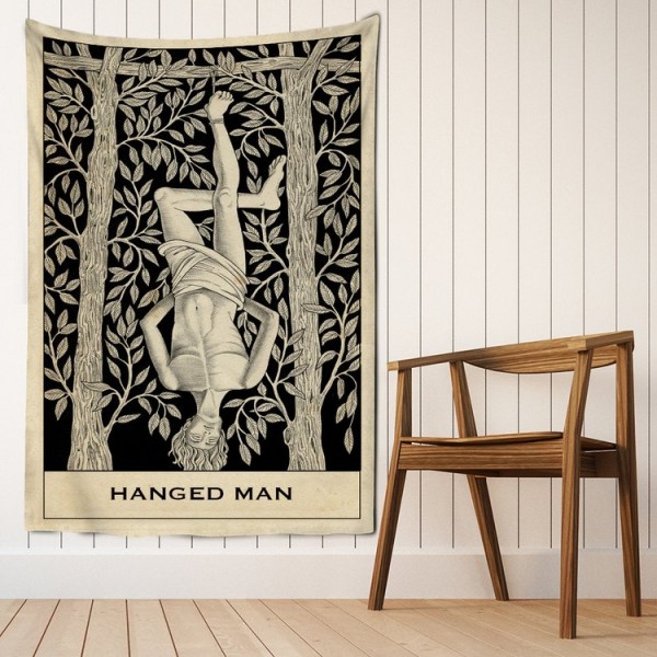 Tarot hanged man - Printed Tapestry UK