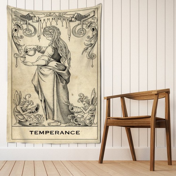 Tarot temperance - Printed Tapestry UK