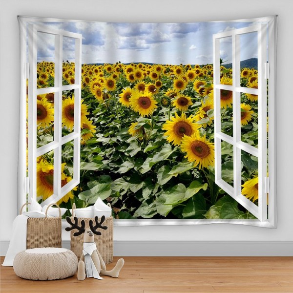Landscape Outside The Window - Printed Tapestry UK