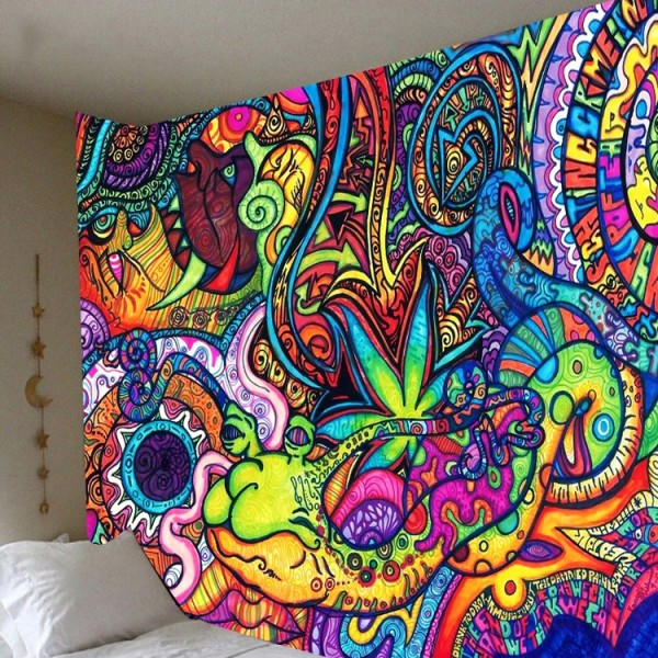 Psychedelic - Printed Tapestry UK