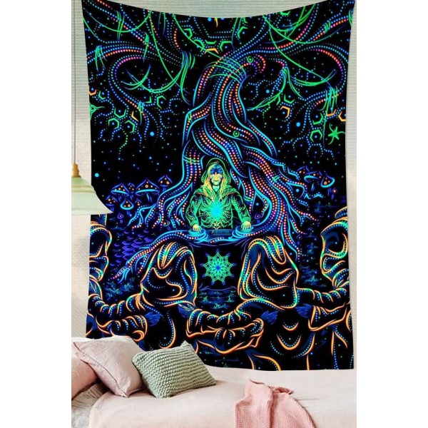 Psychedelic Meditator - Printed Tapestry UK
