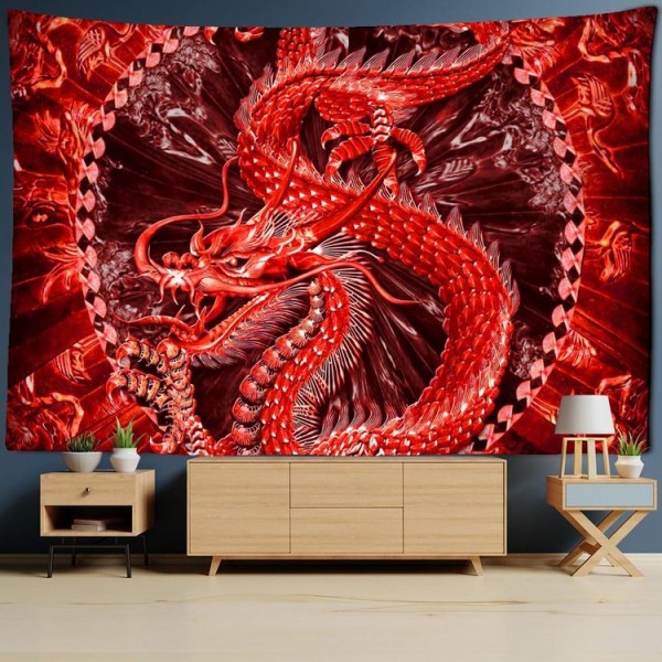 Dragon - Printed Tapestry UK