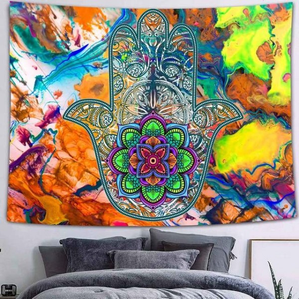 Hamsa Hand - Printed Tapestry UK