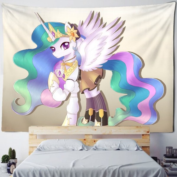 Cartoon Unicorn - Printed Tapestry UK
