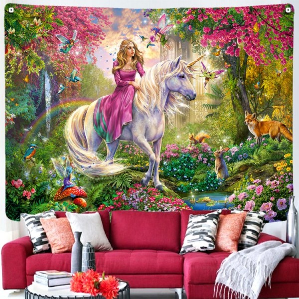 Unicorn - Printed Tapestry UK