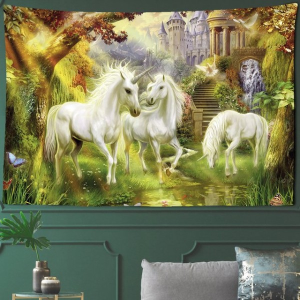Unicorn - Printed Tapestry UK