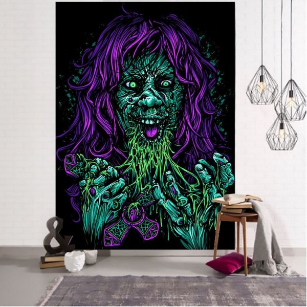 Zombie witch - Printed Tapestry UK