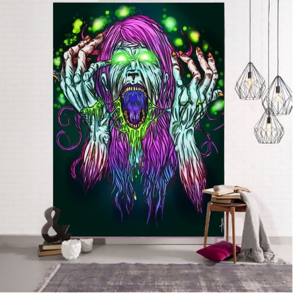Zombie witch - Printed Tapestry UK