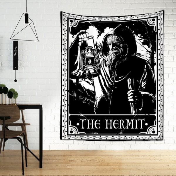 Tarot The hermit - Printed Tapestry UK