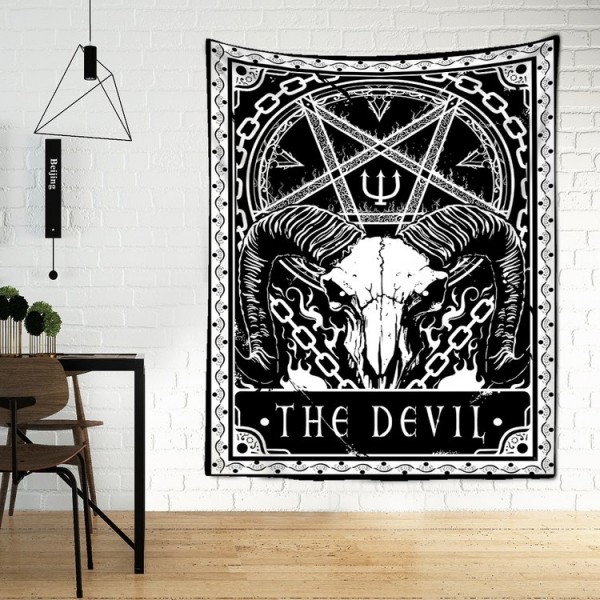 Tarot The Devil - Printed Tapestry UK
