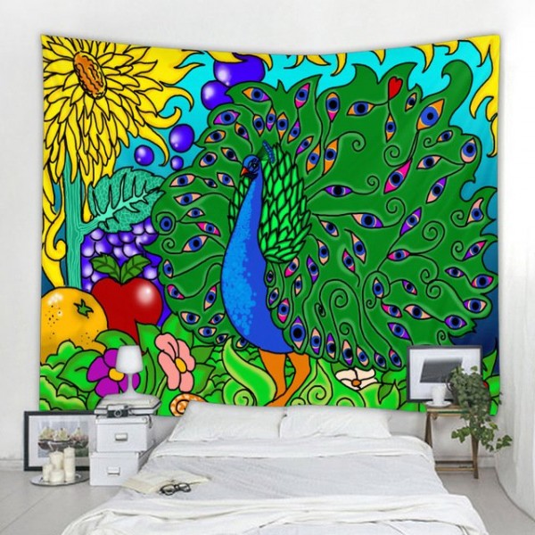 Peacock - Printed Tapestry UK