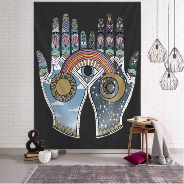 Hamsa Hand - Printed Tapestry UK