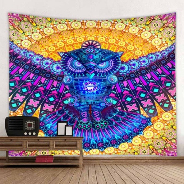 Owl - Printed Tapestry UK
