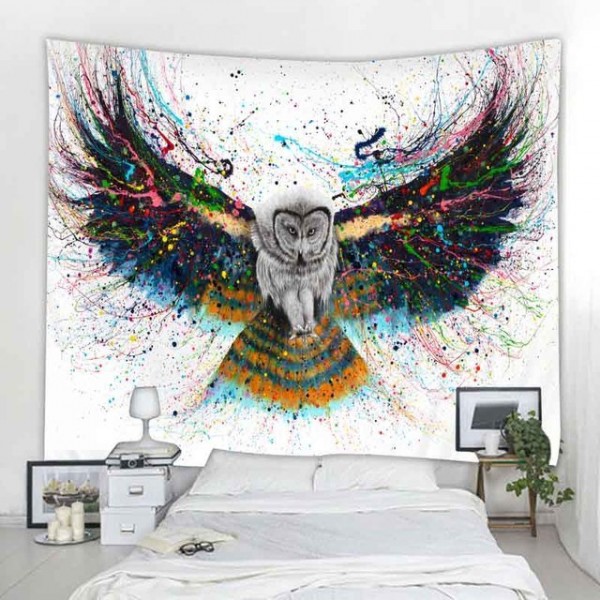 Owl - Printed Tapestry UK