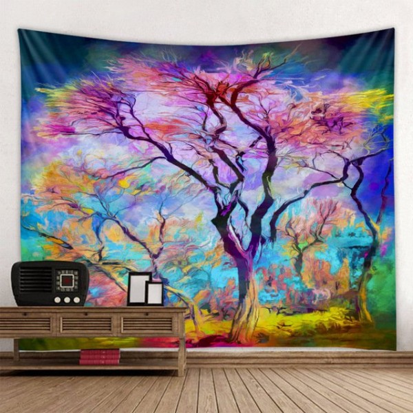 Psychedelic Tree - Printed Tapestry UK