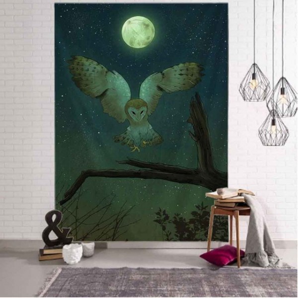 Owl - Printed Tapestry UK