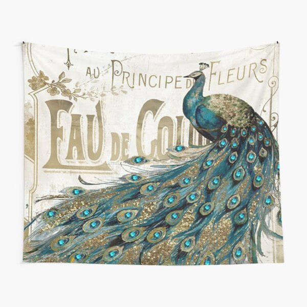 Peacock - Printed Tapestry UK