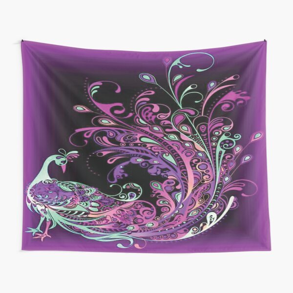 Peacock - Printed Tapestry UK