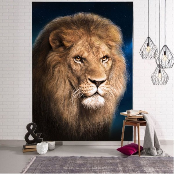 Lion - Printed Tapestry UK
