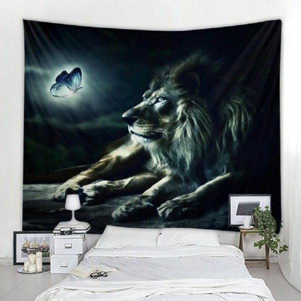 Lion - Printed Tapestry UK